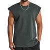 COOFANDY Mens Workout Tank Tops Summer Sleeveless Tee Shirts Casual Stylish Gym Muscle Shirt Loose Fit for Basketball(Dark Army Green)