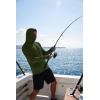 COOFANDY Mens UPF 50+ Sun Protection Hoodie with Mask Lightweight Long Sleeve SPF Fishing Shirts UV Hiking Running Rash Guard(Military Green)