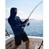 COOFANDY Mens UPF 50+ Sun Protection Hoodie with Mask Lightweight Long Sleeve SPF Fishing Shirts UV Hiking Running Rash Guard(Navy Blue)