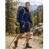 COOFANDY Mens UPF 50+ Sun Protection Hoodie with Mask Lightweight Long Sleeve SPF Fishing Shirts UV Hiking Running Rash Guard(Navy Blue)