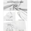 COOFANDY Men’s 2 Pieces Cotton Linen Set Short Sleeve Button Down Shirts Summer Beach Shorts Casual Outfits(A Pure White)