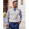 COOFANDY Men’s Long Sleeve Plaid Button Down Cotton Wrinkle Free Dress Shirt(Grey White Plaid)