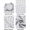 COOFANDY Mens Short Sleeve Button Down Shirts Casual Dress Shirt Untucked Shirts with Pocket(White Airplane Pattern)