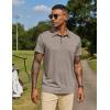 COOFANDY Mens Polo Shirts Short Sleeve Casual Summer Collar Shirts Soft Breathable Polo Tee Shirts Classic Golf Shirts(Beige)