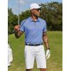 COOFANDY Mens Polo Shirts Short Sleeve Casual Summer Collar Shirts Soft Breathable Polo Tee Shirts Classic Golf Shirts(Blue)