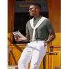 COOFANDY Mens Polo Shirts Short Sleeve Casual Summer Polo Tee Classic Collared Golf Stylish Tops(Army Green)