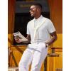 COOFANDY Mens Polo Shirts Short Sleeve Casual Summer Polo Tee Classic Collared Golf Stylish Tops(White)