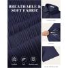 COOFANDY Polo Shirts for Men Short Sleeve Shirts Casual Stylish Collared Summer Textured Knit Shirts(01 Navy Blue)