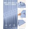 COOFANDY Polo Shirts for Men Short Sleeve Shirts Casual Stylish Collared Summer Textured Knit Shirts(Clear Blue)