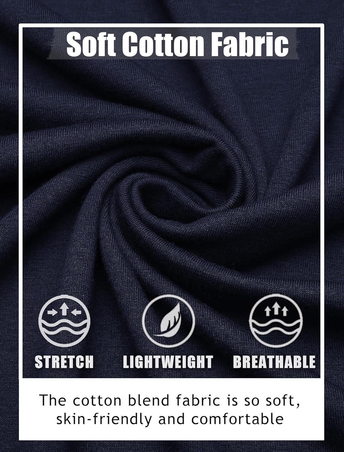 imageCOOFANDY Mens Long Sleeve Henley Shirts Cotton TShirts Casual Pullover Shirt Soft Stretch Basic Tees Fall TopsNavy Blue 02 Khaki Collar