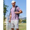 COOFANDY Men’s T Shirt Short Sleeve Crew Neck T-Shirt Casual Summer Classic Basic Tee Shirts(Lavender)
