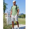 COOFANDY Men’s T Shirt Short Sleeve Crew Neck T-Shirt Casual Summer Classic Basic Tee Shirts(Light Green)
