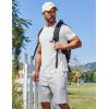 COOFANDY Men’s T Shirt Short Sleeve Crew Neck T-Shirt Casual Summer Classic Basic Tee Shirts(White/White-2 Pack)