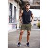 COOFANDY Men’s Running Athletic Shorts 5 Inch 2 Pack Gym Workout Shorts Fitted Exercise Hiking Shorts with Zipper Pocket(Dark Green)