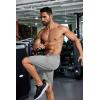 COOFANDY Men’s Running Athletic Shorts 9″ Gym Workout Lightweight Elastic Waist Sports Shorts(Black/Light Grey)