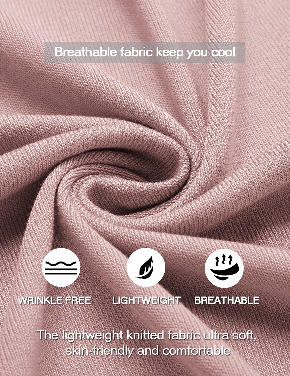 imageCOOFANDY Mens Knit Button Down Shirt Vintage Short Sleeve Polo Shirts Casual Beach TopsLight Pink