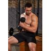 COOFANDY Men’s 3 Pack Workout Gym Shorts Mesh Athletic Shorts Lightweight Bodybuilding Training Short Pants with Pockets(Black/Black)