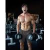 COOFANDY Men’s 3 Pack Workout Gym Shorts Mesh Athletic Shorts Lightweight Bodybuilding Training Short Pants with Pockets(Black/Dark Grey)