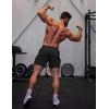 COOFANDY Men’s 3 Pack Workout Gym Shorts Mesh Athletic Shorts Lightweight Bodybuilding Training Short Pants with Pockets(Black/Dark Grey)