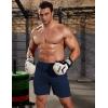 COOFANDY Men’s 3 Pack Workout Gym Shorts Mesh Athletic Shorts Lightweight Bodybuilding Training Short Pants with Pockets(Navy Blue)