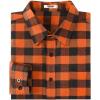 COOFANDY Men’s Casual Long Sleeve Button Up Plaid Flannel Shirt Jacket with Pocket(Buffalo Black Orange)