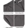 COOFANDY Mens Cotton Linen Pants Casual Drawstring Summer Beach Pants Lightweight Linen Dress Trousers(Dark Grey)
