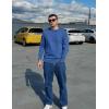 COOFANDY Men’s Crewneck Sweaters Long Sleeve Dress Knit Sweater Lightweight Slim Fit Pullover Sweaters(Blue)