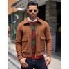 COOFANDY Men’s Crewneck Sweaters Long Sleeve Dress Knit Sweater Lightweight Slim Fit Pullover Sweaters(Christmas Red/Green)