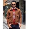 COOFANDY Men’s Crewneck Sweaters Long Sleeve Dress Knit Sweater Lightweight Slim Fit Pullover Sweaters(Christmas Red/White)