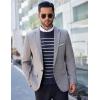 COOFANDY Men’s Crewneck Sweaters Long Sleeve Dress Knit Sweater Lightweight Slim Fit Pullover Sweaters(Navy/White Mariner Stripe)