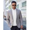 COOFANDY Men’s Crewneck Sweaters Long Sleeve Dress Knit Sweater Lightweight Slim Fit Pullover Sweaters(White)