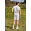 COOFANDY Men’s Golf Shorts 8 Inch Lightweight Quick Dry Casual Dress Shorts Hiking Travel Shorts with Pockets(White)