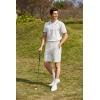 COOFANDY Men’s Golf Shorts 8 Inch Lightweight Quick Dry Casual Dress Shorts Hiking Travel Shorts with Pockets(White)