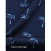 COOFANDY Men’s Hawaiian Beach Shorts Elastic Waist Drawstring Lightweight Summer Casual Shorts with Pocket(Palm Night)