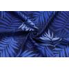 COOFANDY Mens Hawaiian Shirts Short Sleeve Button Down Aloha Shirt Casual Beach Clothes(Blue Plam Leaves)