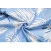 COOFANDY Mens Hawaiian Shirts Short Sleeve Button Down Aloha Shirt Casual Beach Clothes(Light Blue Palm Leaves)