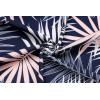 COOFANDY Mens Hawaiian Shirts Short Sleeve Button Down Aloha Shirt Casual Beach Clothes(Navy Blue Palm Leaves)