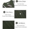 COOFANDY Men’s Knit Button Down Shirt Vintage Short Sleeve Polo Shirts Casual Beach Tops(Army Green)