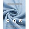 COOFANDY Men’s Knit Button Down Shirt Vintage Short Sleeve Polo Shirts Casual Beach Tops(Clear Blue)