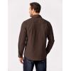 COOFANDY Men’s Long Sleeve Button Up Shirt Jacket with Flap Pockets(Coffee)