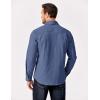 COOFANDY Men’s Long Sleeve Button Up Shirt Jacket with Flap Pockets(Denim Blue)