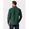 COOFANDY Men’s Long Sleeve Button Up Shirt Jacket with Flap Pockets(Green)