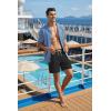 COOFANDY Men’s 7″ Swim Trunks with Compression Liner Stretch Swimming Shorts with Zipper Pockets(Black)