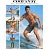 COOFANDY Men’s 7″ Swim Trunks with Compression Liner Stretch Swimming Shorts with Zipper Pockets(Fluorescent Green)