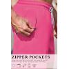 COOFANDY Men’s 7″ Swim Trunks with Compression Liner Stretch Swimming Shorts with Zipper Pockets(Hot Pink)