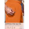 COOFANDY Men’s 7″ Swim Trunks with Compression Liner Stretch Swimming Shorts with Zipper Pockets(Orange)