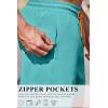 COOFANDY Men’s 7″ Swim Trunks with Compression Liner Stretch Swimming Shorts with Zipper Pockets(Teal)