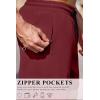 COOFANDY Men’s 7″ Swim Trunks with Compression Liner Stretch Swimming Shorts with Zipper Pockets(Wine)