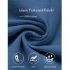 COOFANDY Mens Button Down Shirt Short Sleeve Casual Stylish Cotton Shirts Linen Textured Summer Beach Wedding Shirt(Navy Blue)