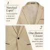 COOFANDY Men’s Casual Blazer Jacket Slim Fit Sports Coat Business Suit Jackets One Button(Apricot)